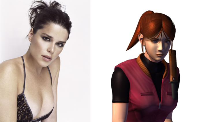 Here's Claire Redfield's face model